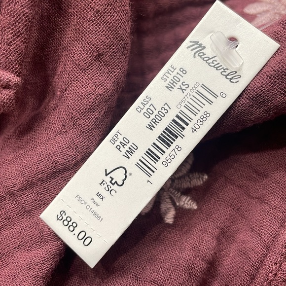 MADEWELL Francis Embroidered Gauze Top - Picture 9 of 10
